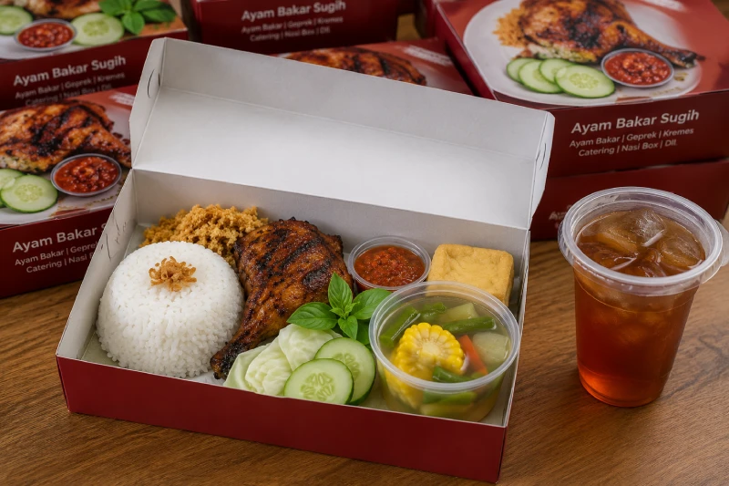 Ragam menu catering Ayam Bakar Sugih untuk kebutuhan acara kantor dan instansi